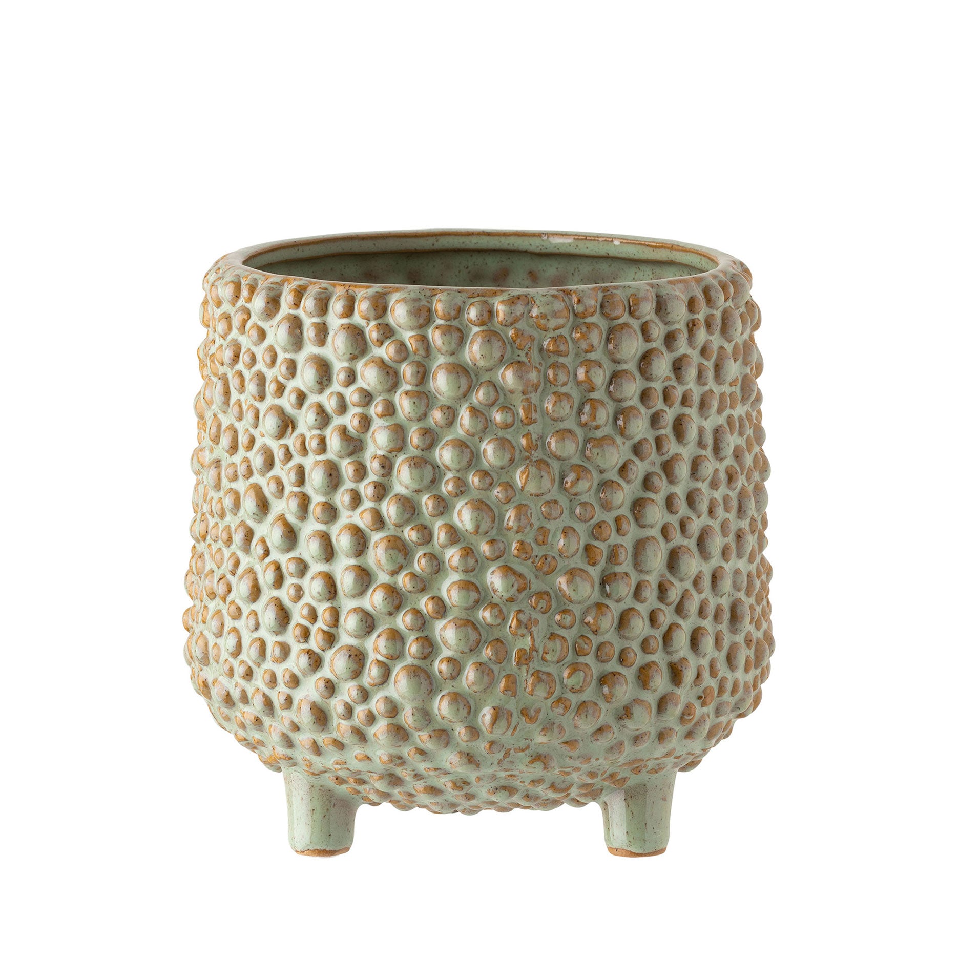 Dots Steingut-Blumentopf