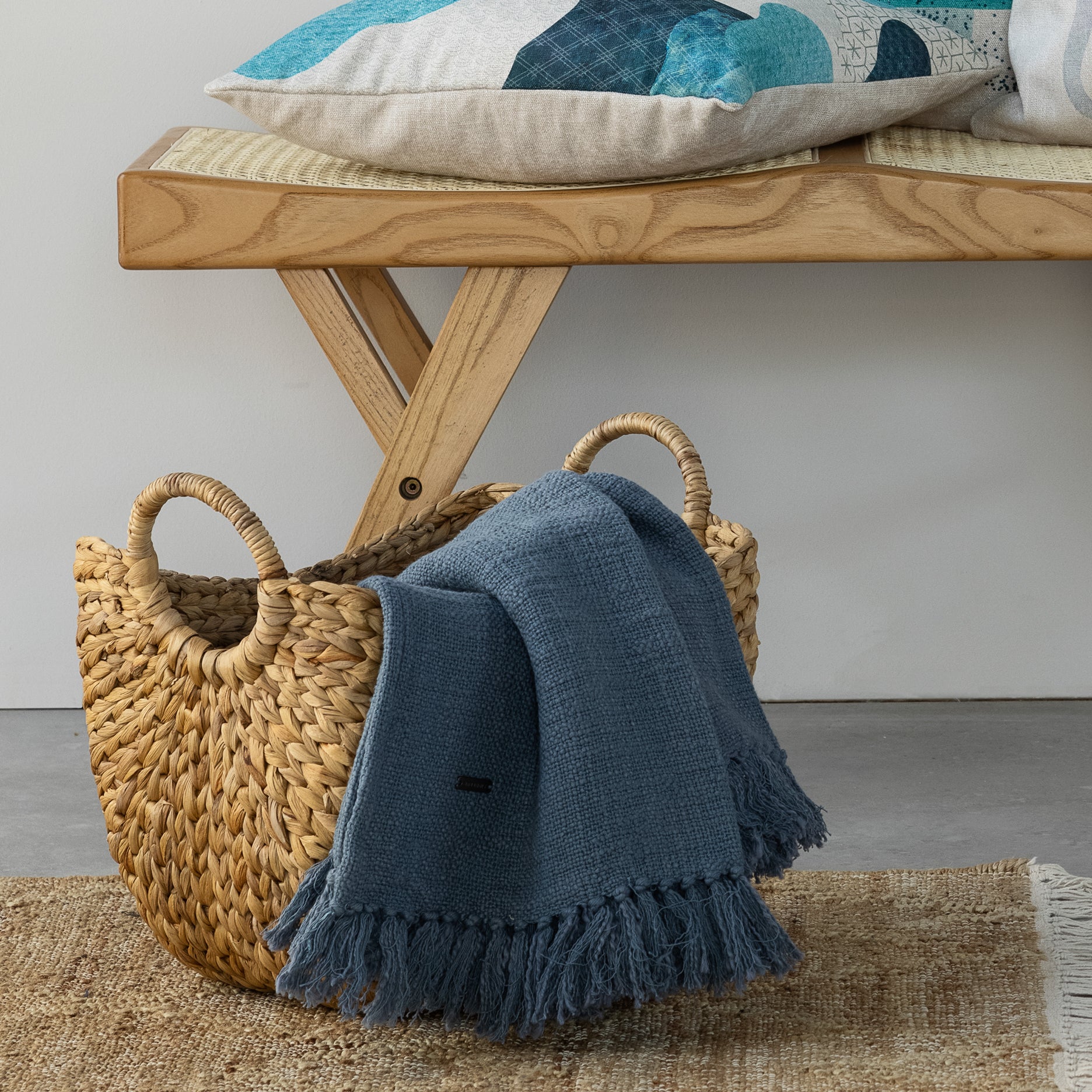 Wolldecke Blau 130x200 cm