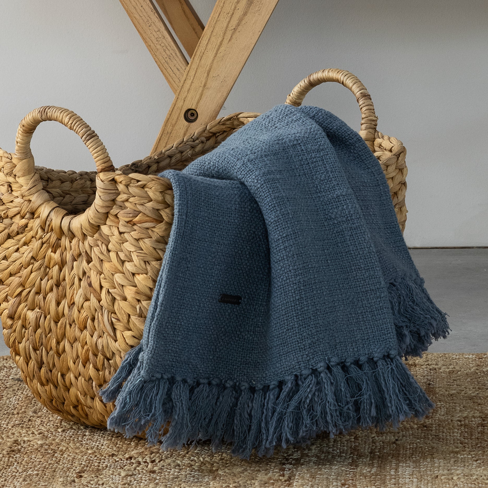 Wolldecke Blau 130x200 cm