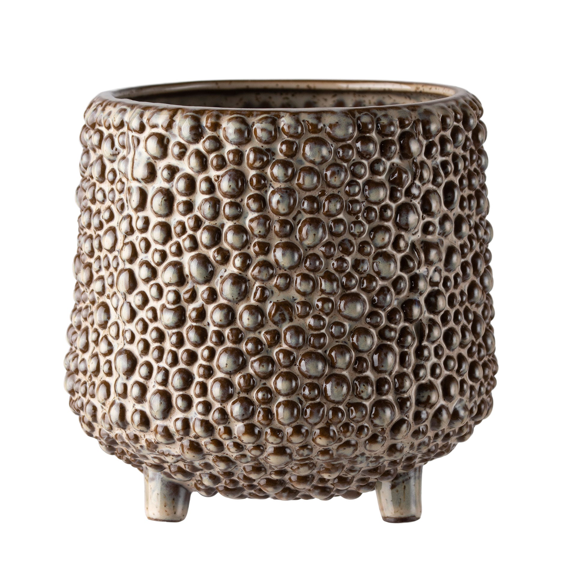 Dots Steingut-Blumentopf