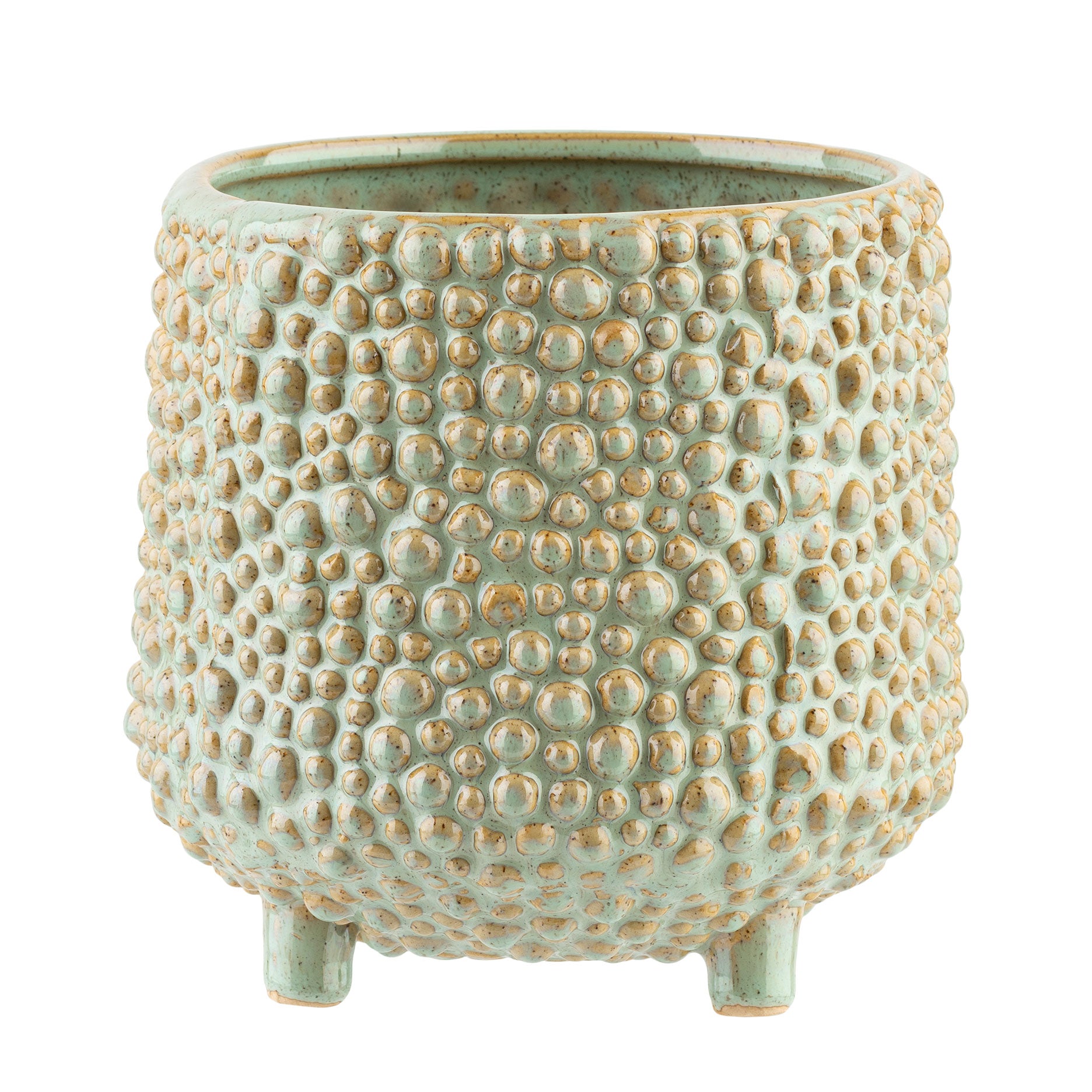 Dots Steingut-Blumentopf