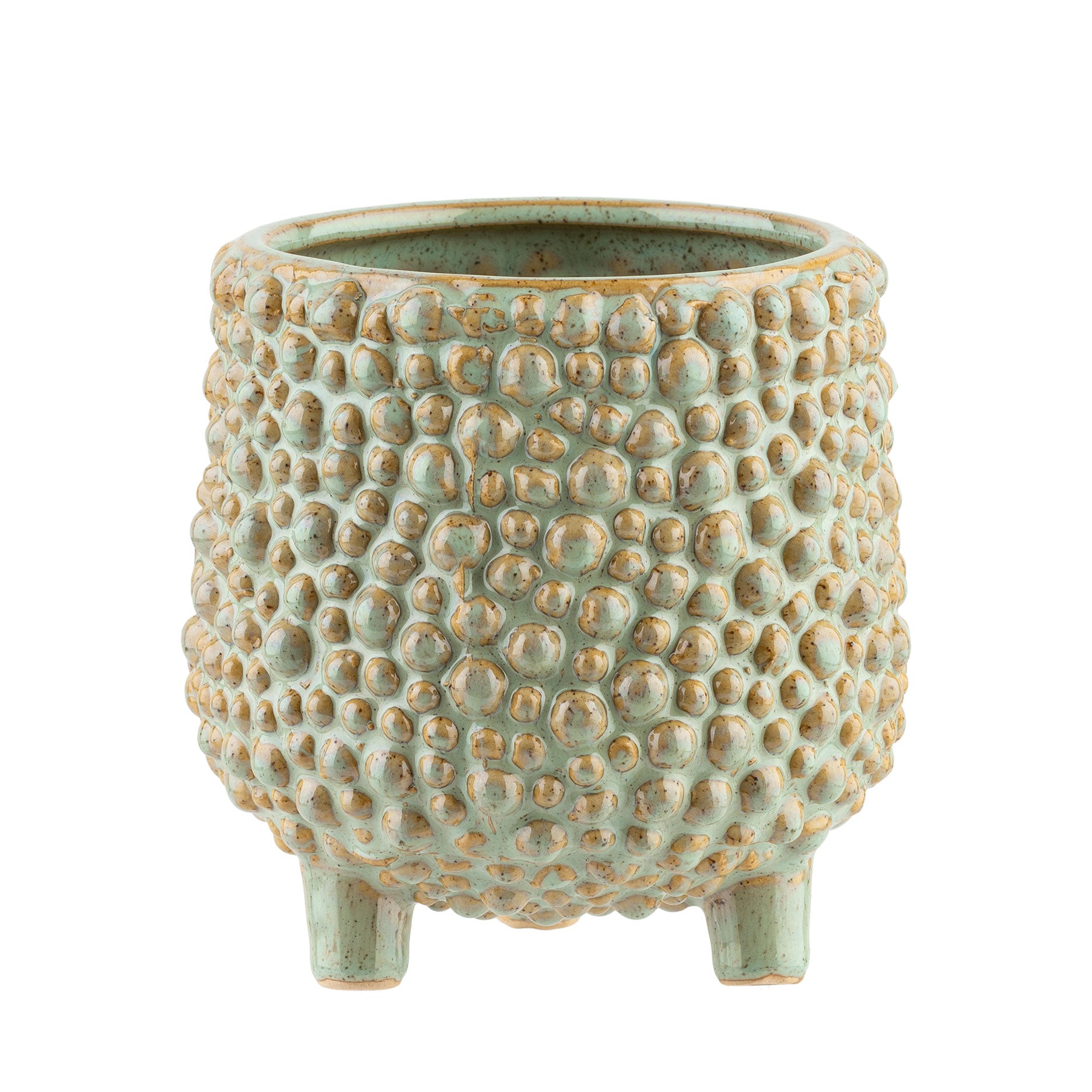 Dots Steingut-Blumentopf