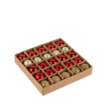  Weihnachts-Kugeln 25 Stk. Rot