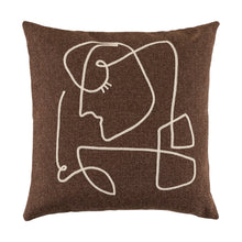  Face Kissen Braun