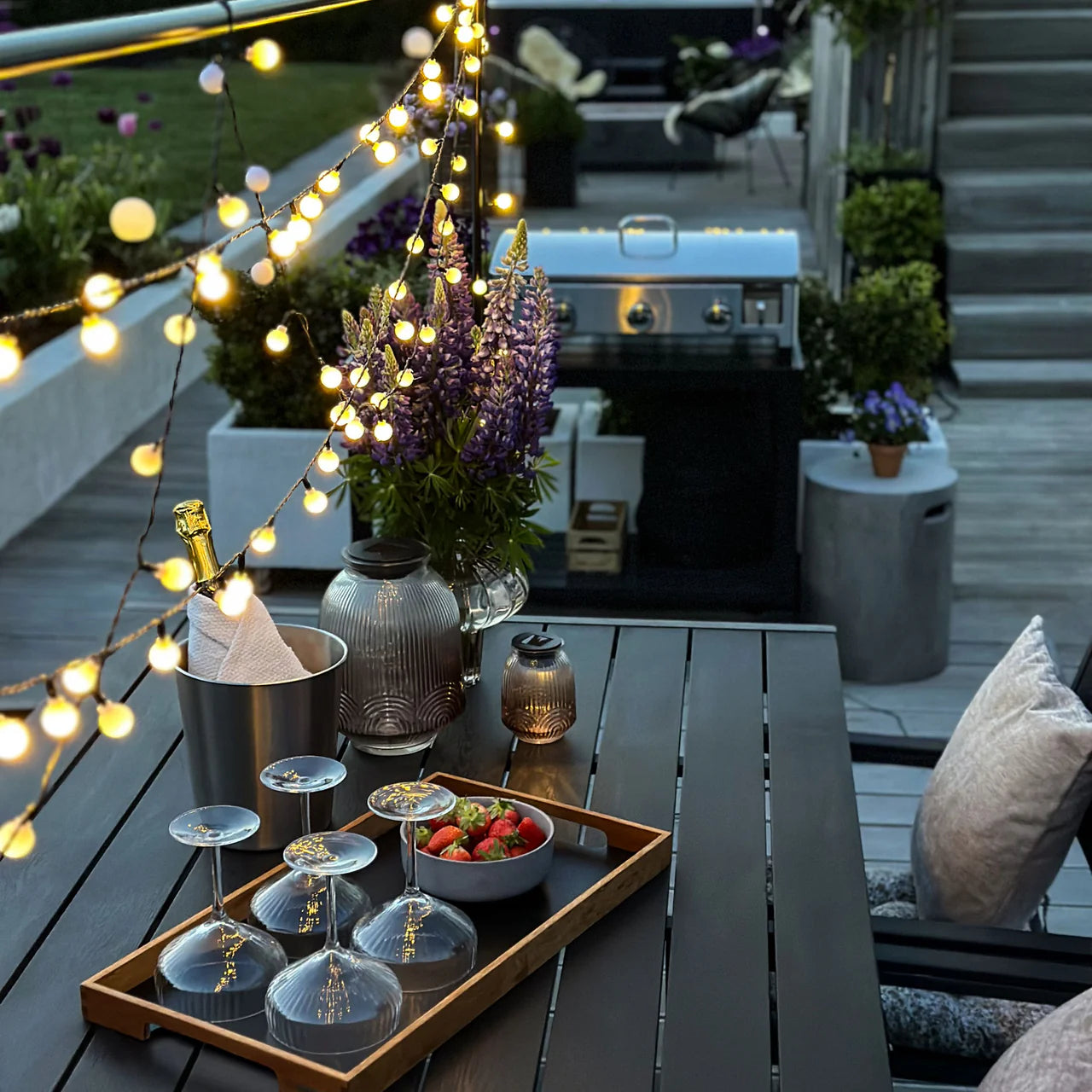 Lichterkette Weiß mit 8 Funktionen