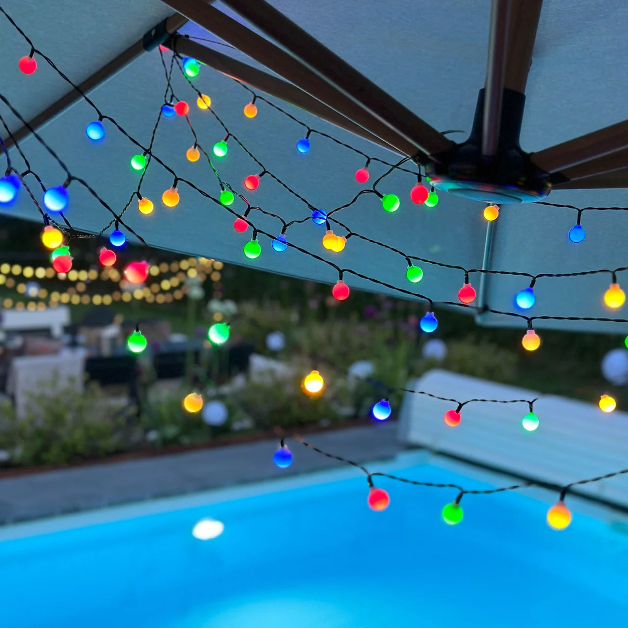 Lichterkette mit mehreren Farben und 8 Funktionen