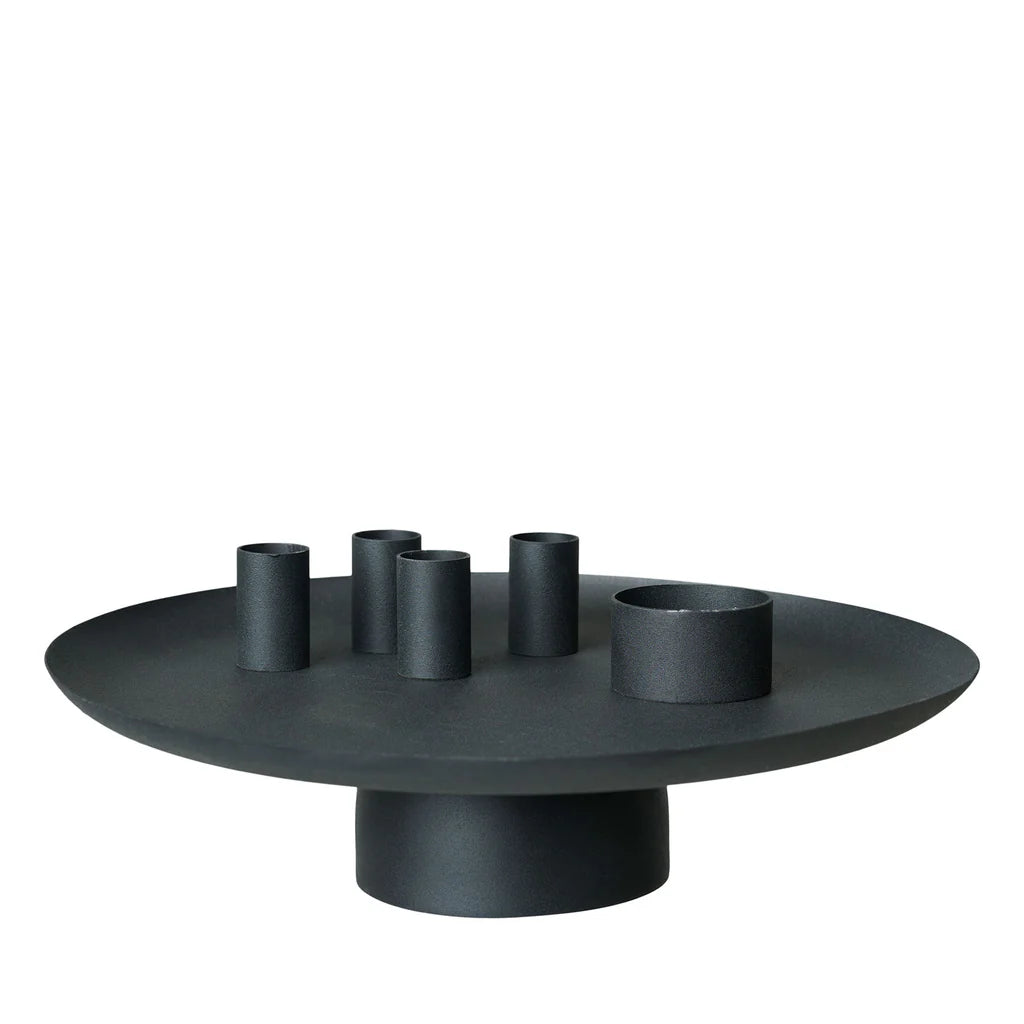 Matthæus Tablett D30 cm mit Kerzenhalter