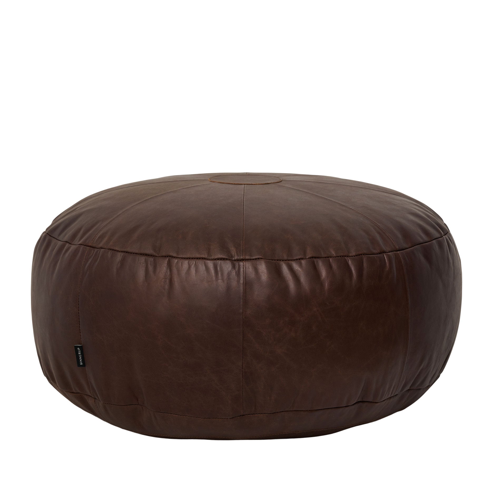 Pouf aus Leder