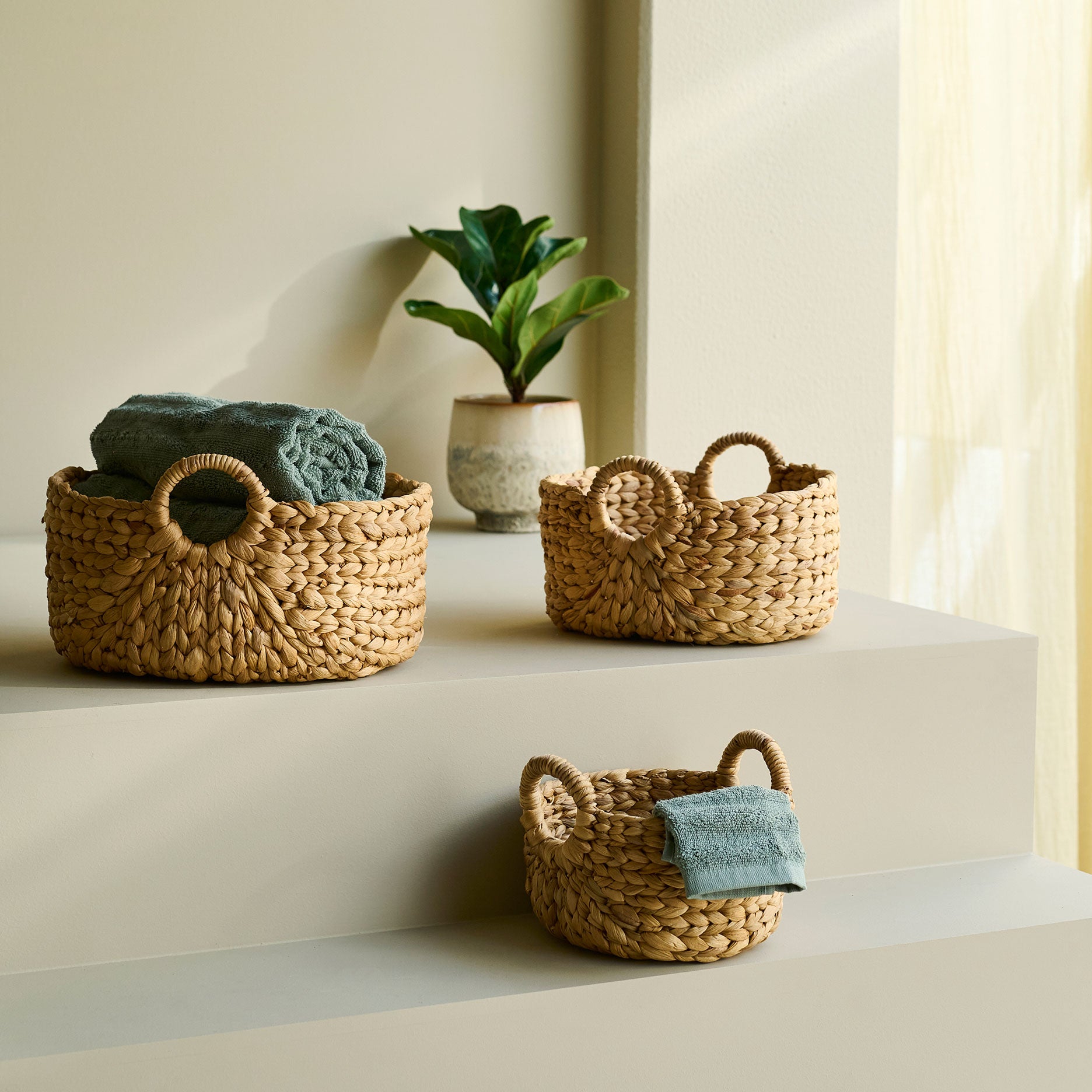 Weave Korb rund