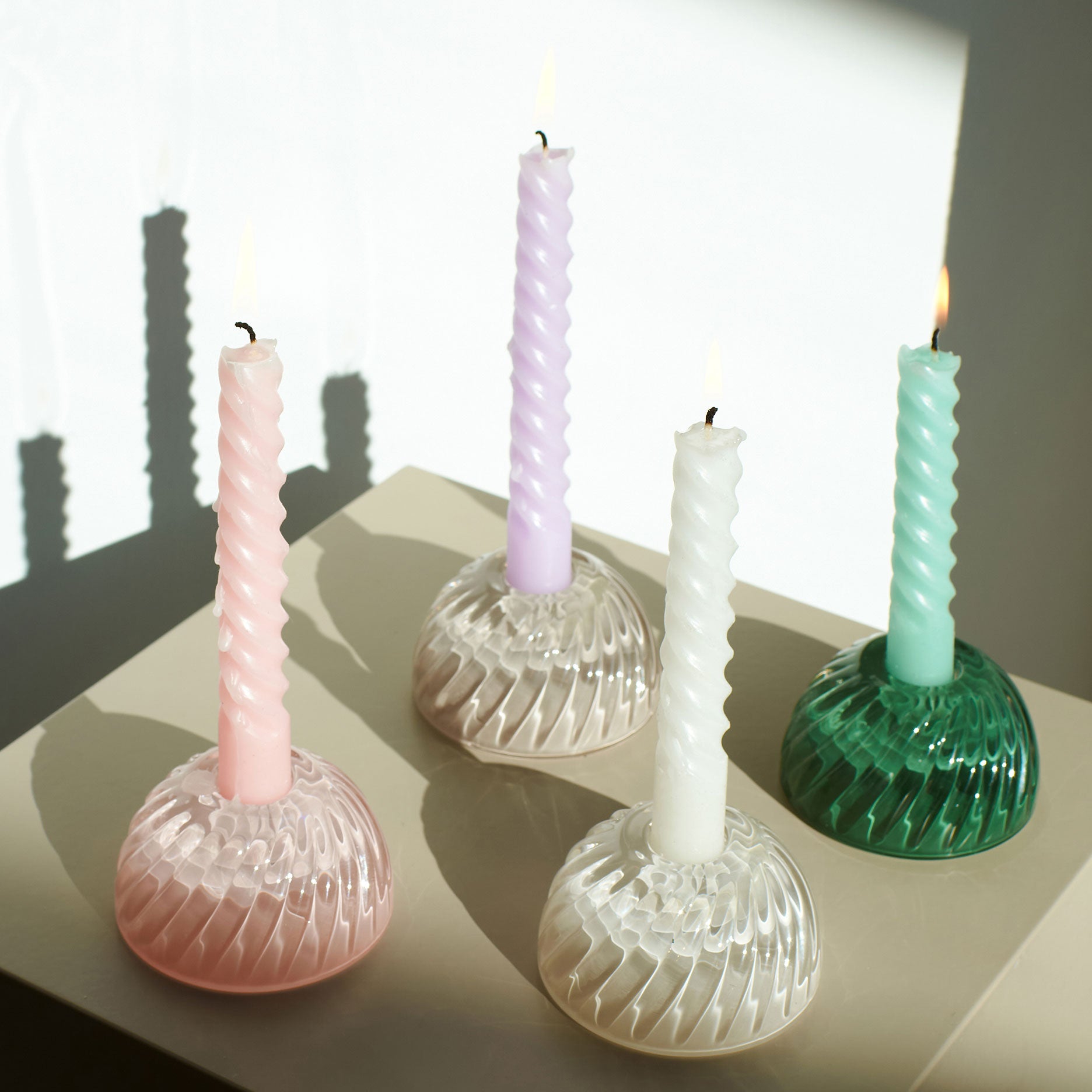 Turn Glas-Kerzenhalter