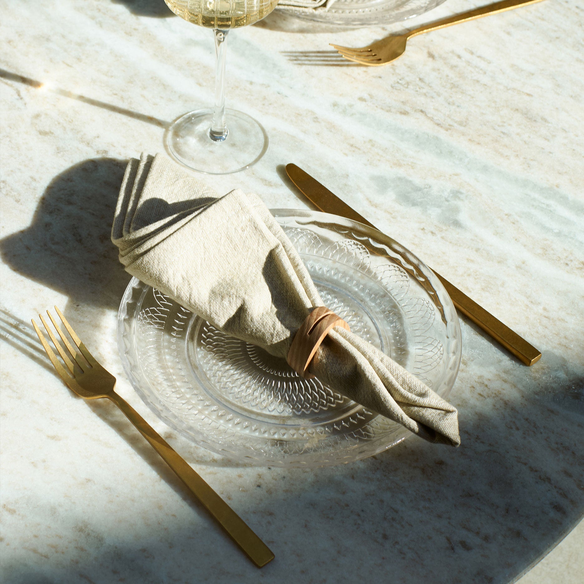 Serviettringen aus Eichenholz - 4 Stück