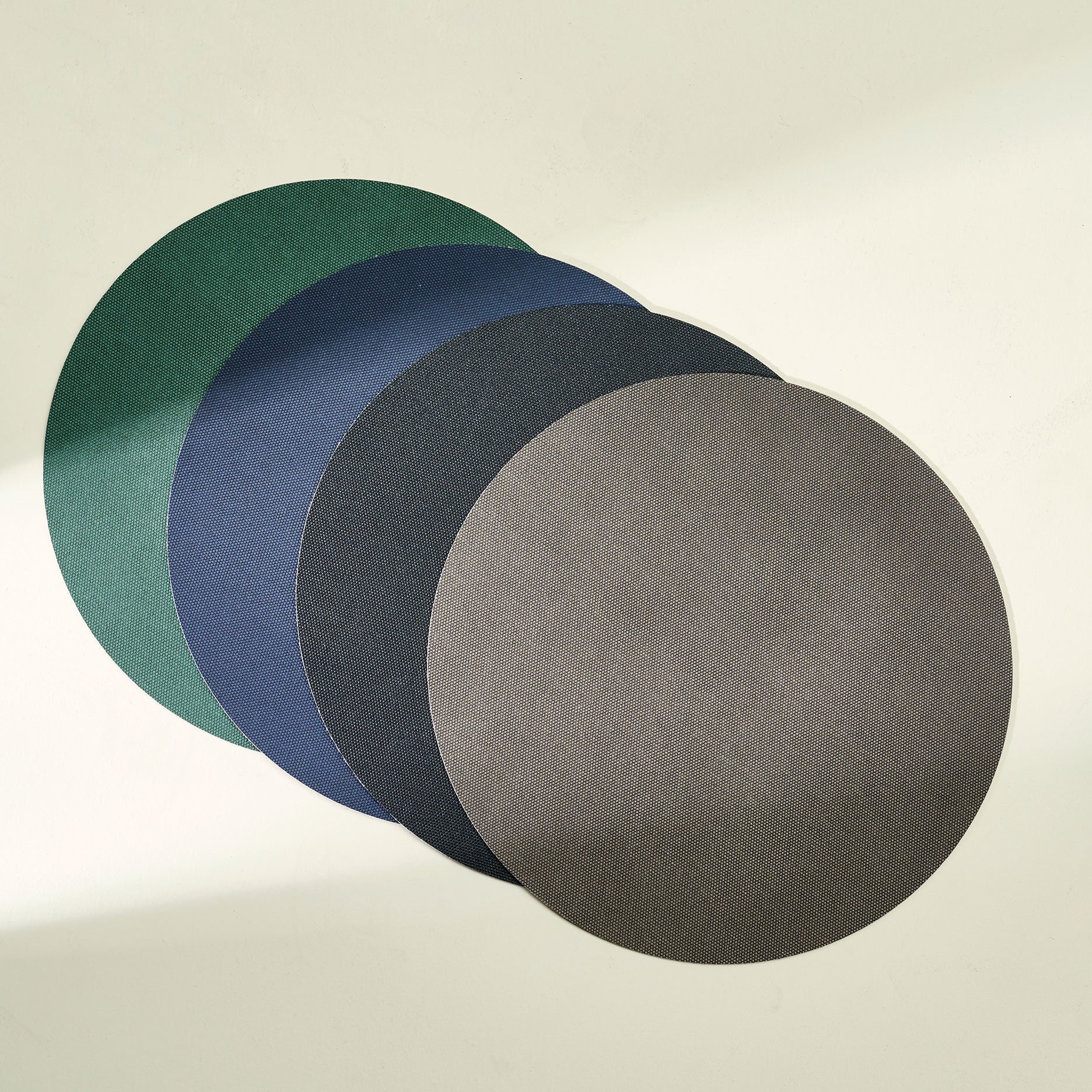 OXFORD Wendbares Tischset Rund Braun