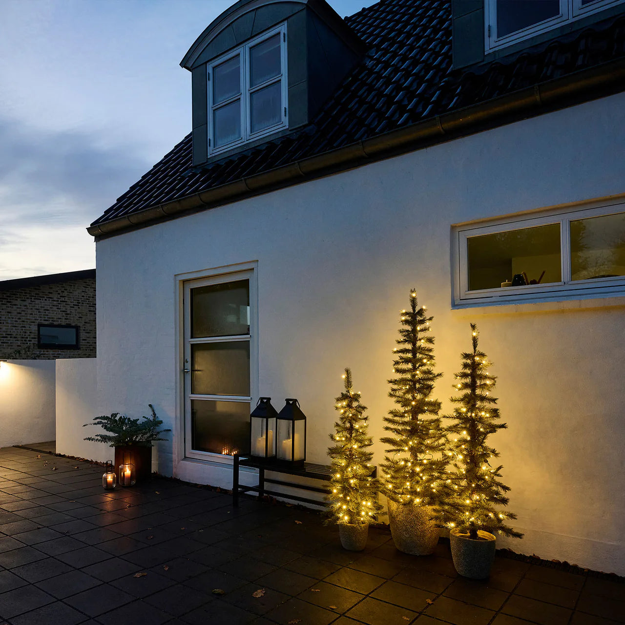 Merry Tannenbaum mit LED-Licht