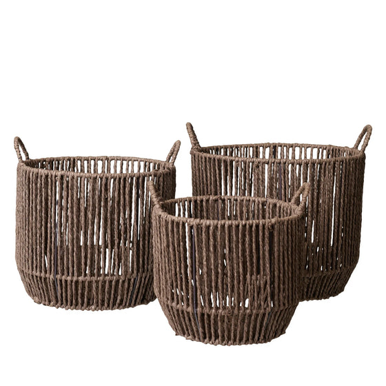 Raffia Korb Braun