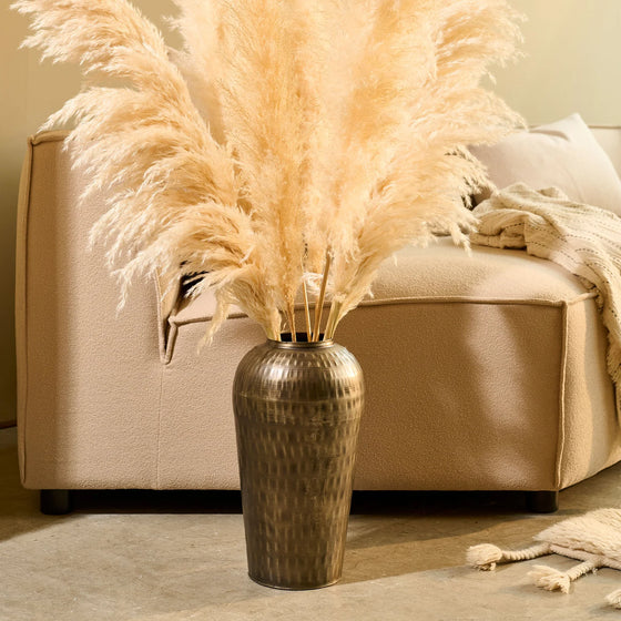 Hai Vase Messing/Silber