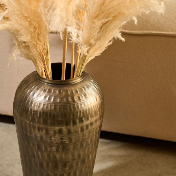 Hai Vase Messing/Silber
