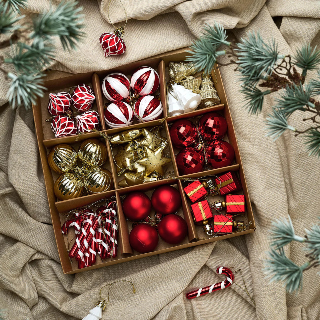 Weihnachtskugeln 48 Stk