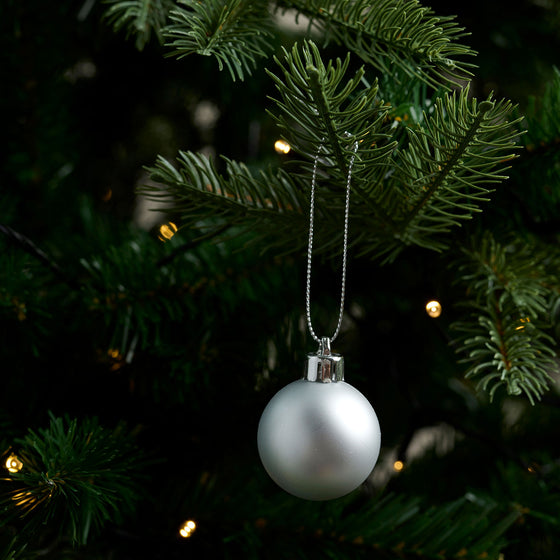Weihnachtskugeln 25 Stk. Silber