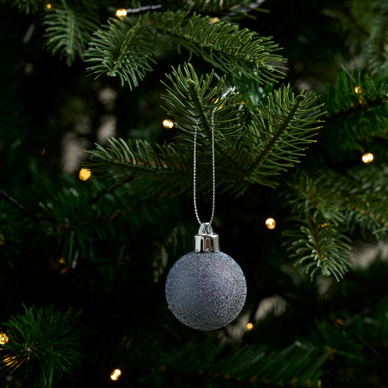 Weihnachtskugeln 25 Stk. Silber