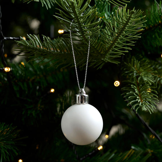 Weihnachtskugeln 25 Stk. Silber