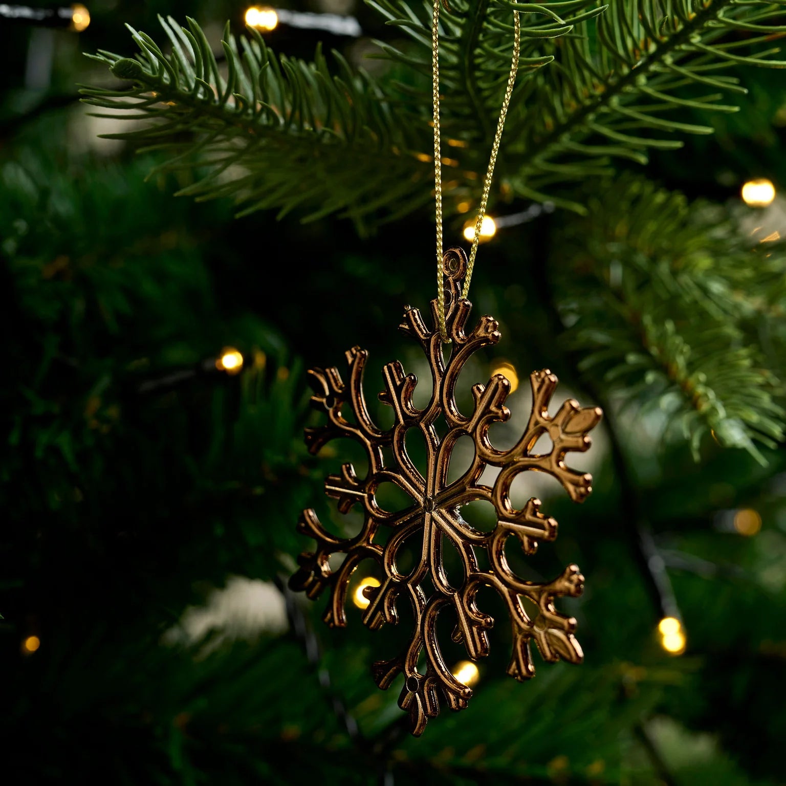 10 Stk. Schneeflocken Anhänger