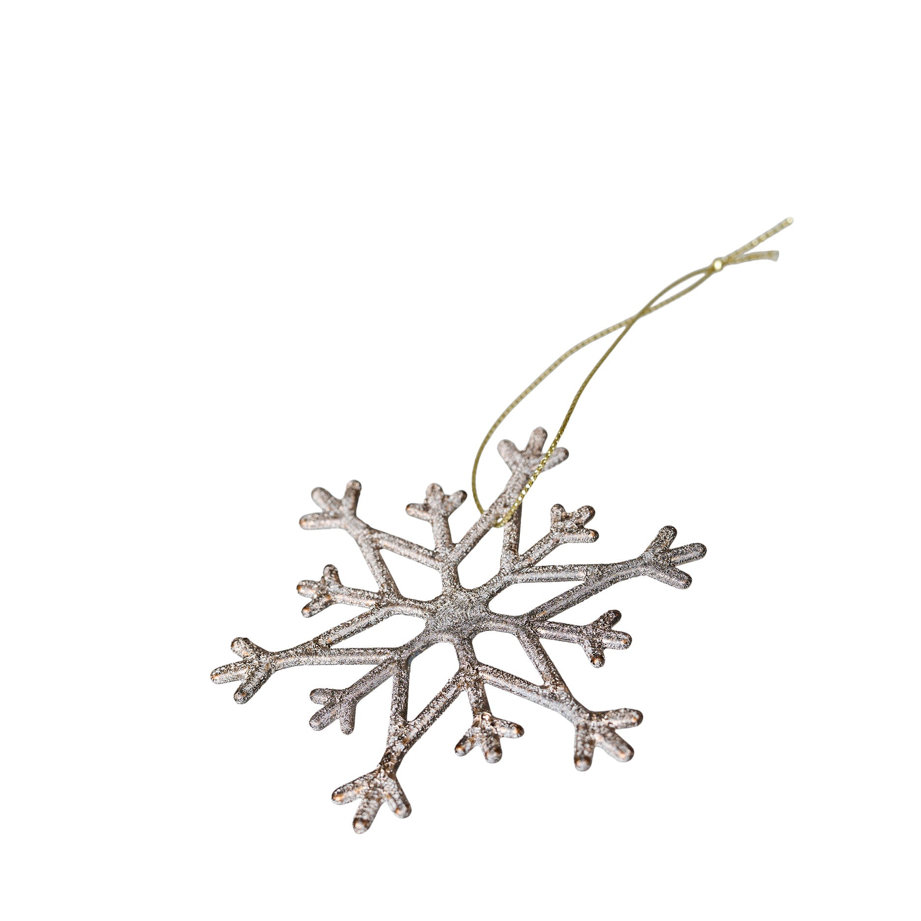 10 Stk. Schneeflocken Anhänger