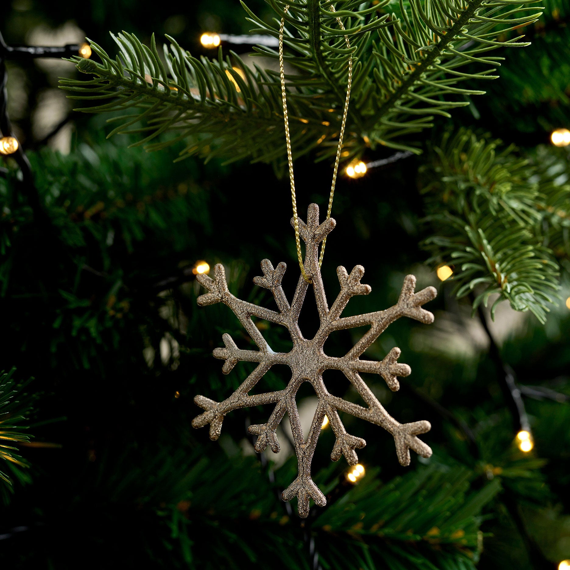 10 Stk. Schneeflocken Anhänger