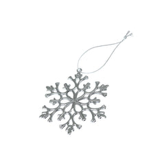  Schneeflocken 10 Stk. Silber