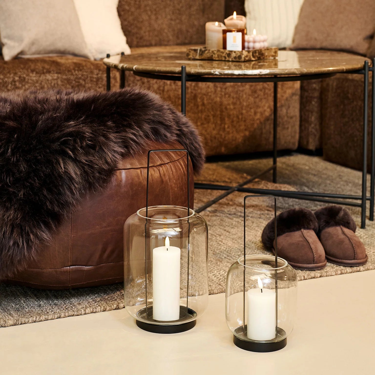 Sia Glaslaterne L Schwarz