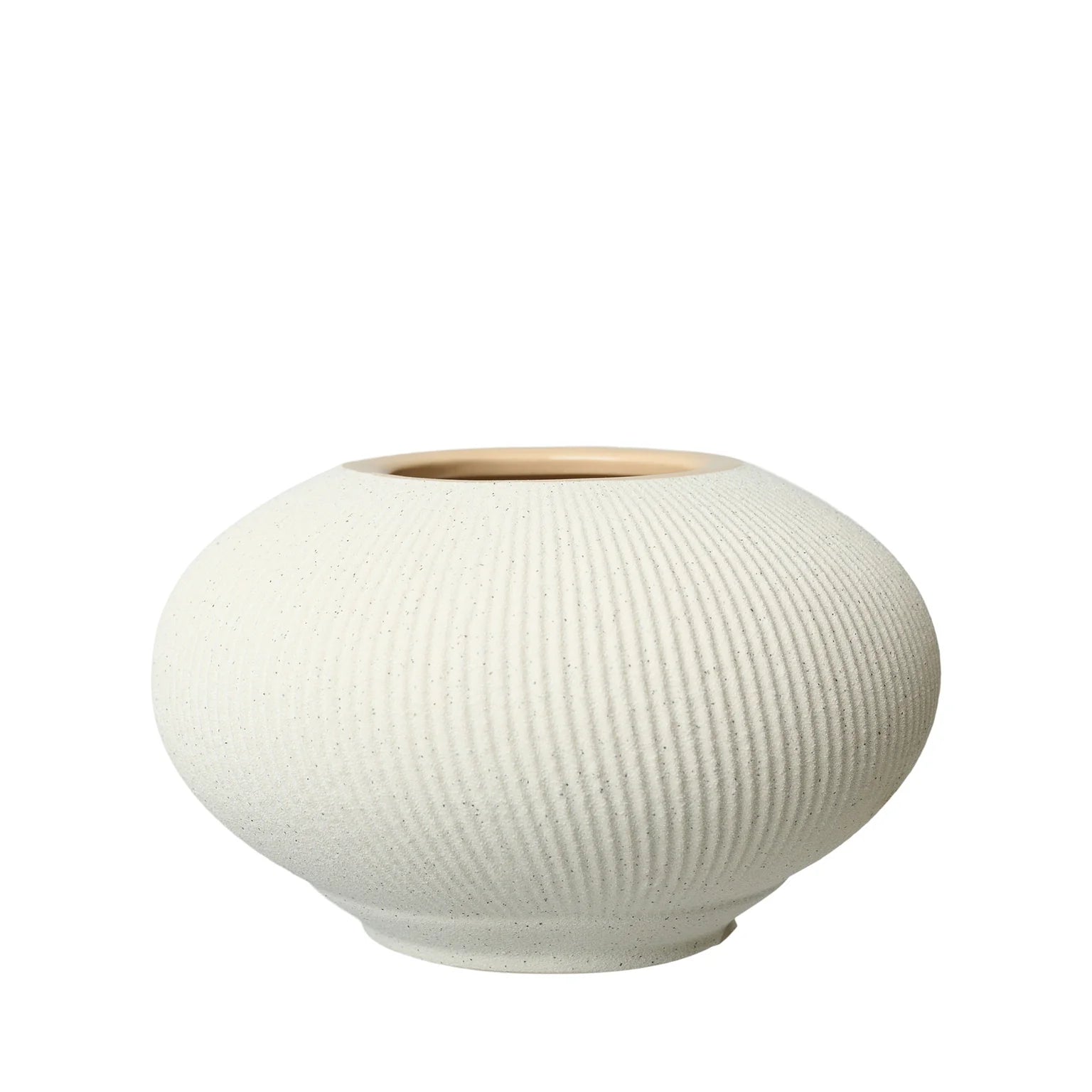 Vica Vase Rund Beige