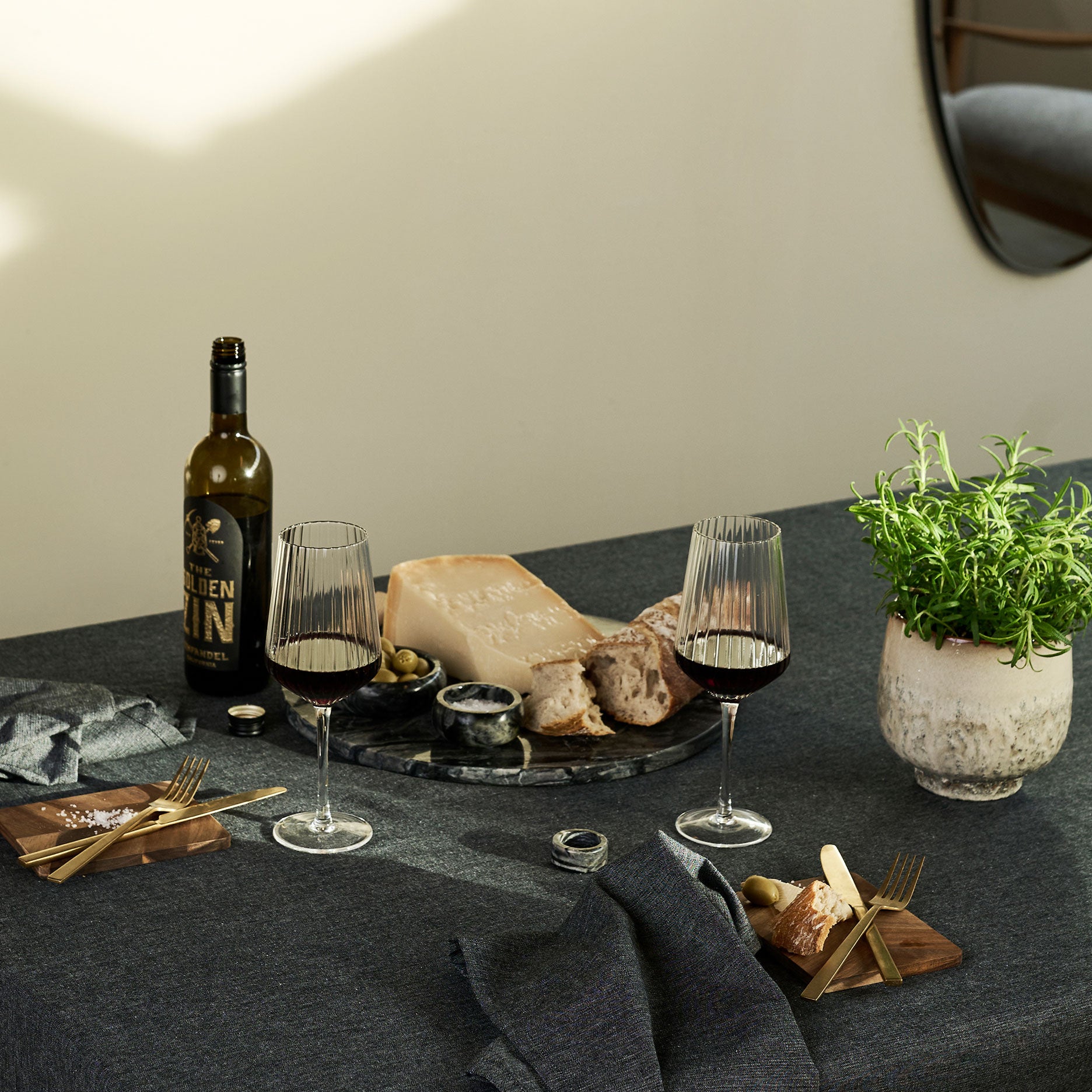 Marble II runde Marmorplatte