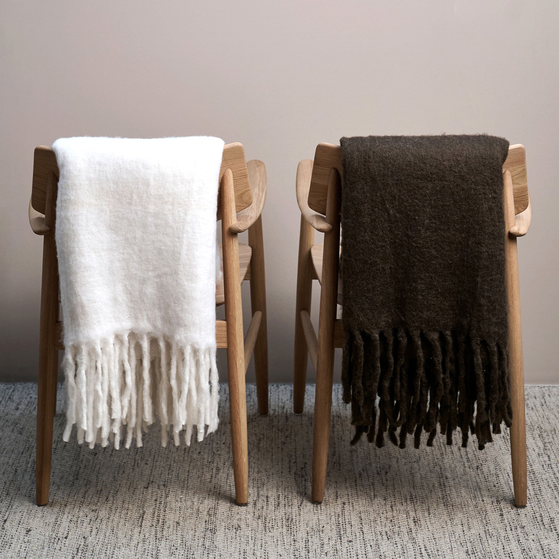 Malmø Wolldecke Braun 130x200 cm