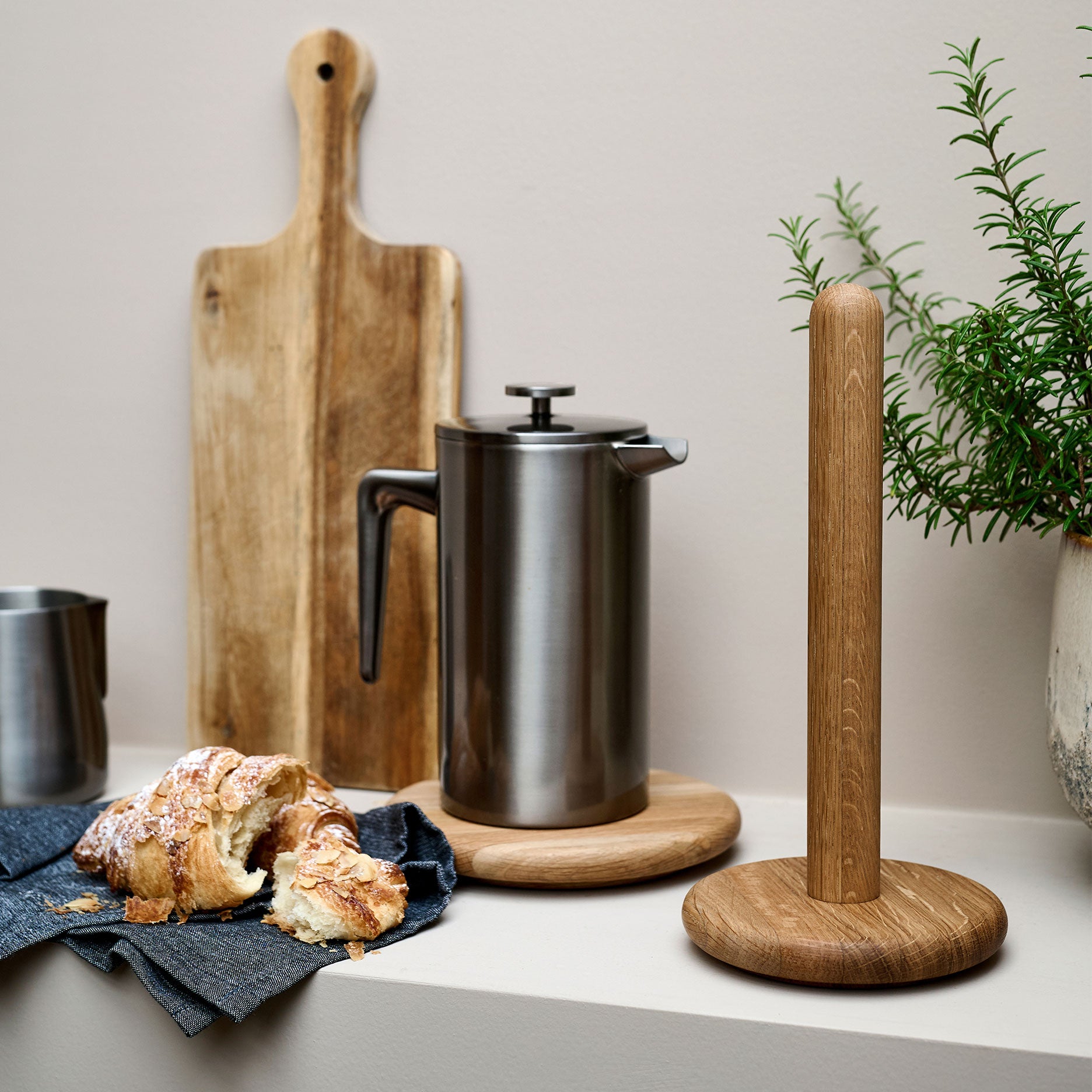 Wood Oak Küchenrollenhalter