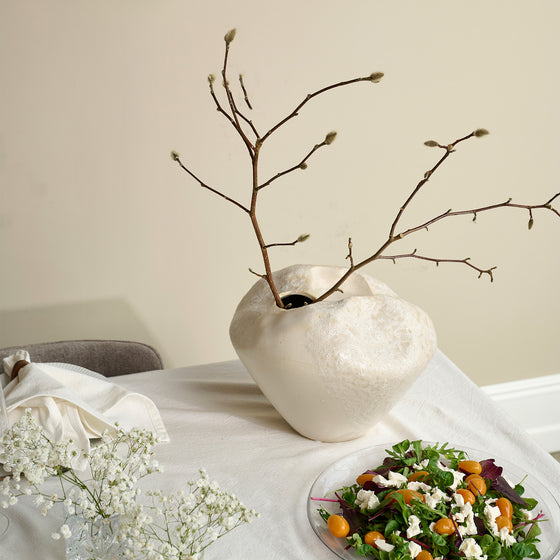 Sculpted breite Vase