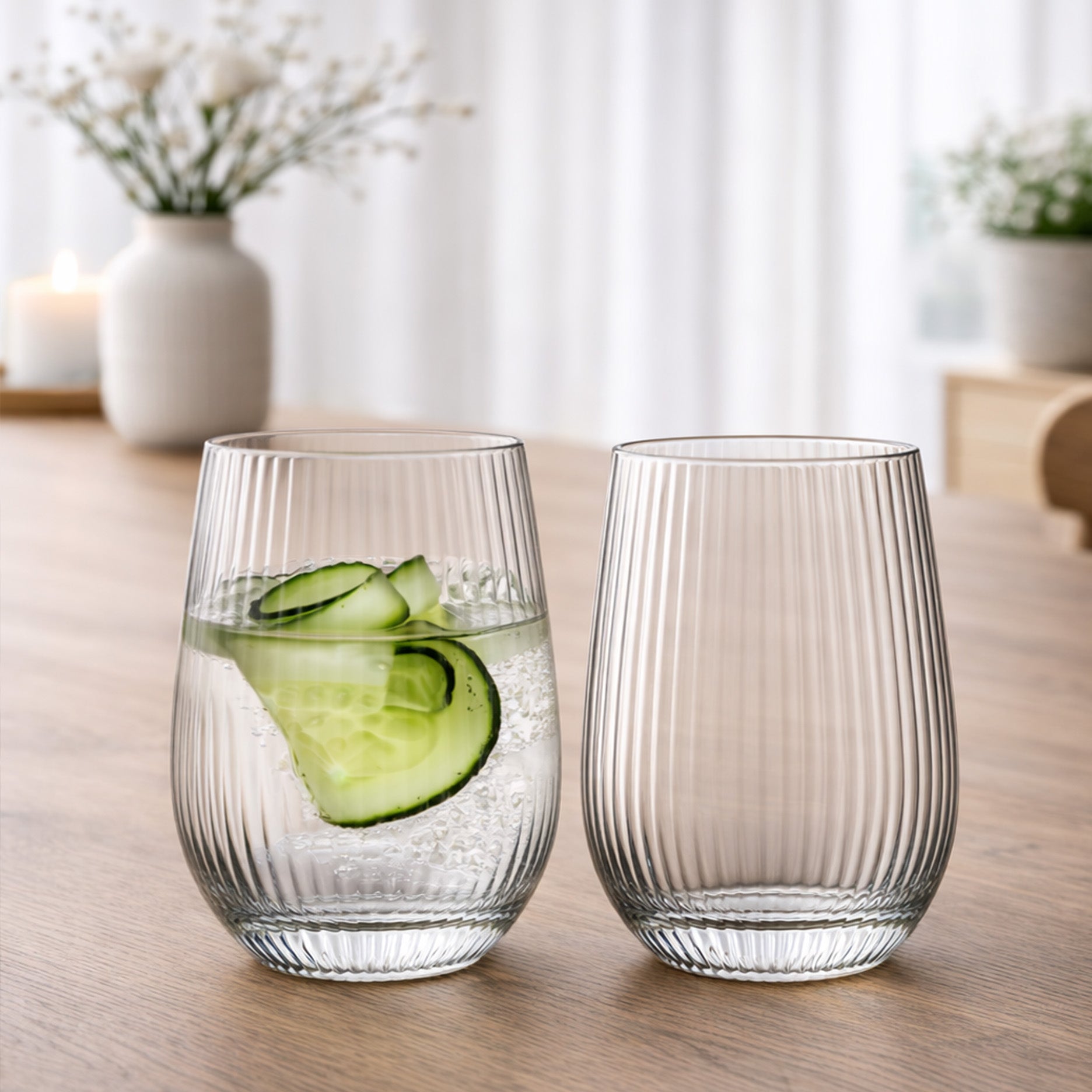 Ribbed Trinkgläser 6er-Set