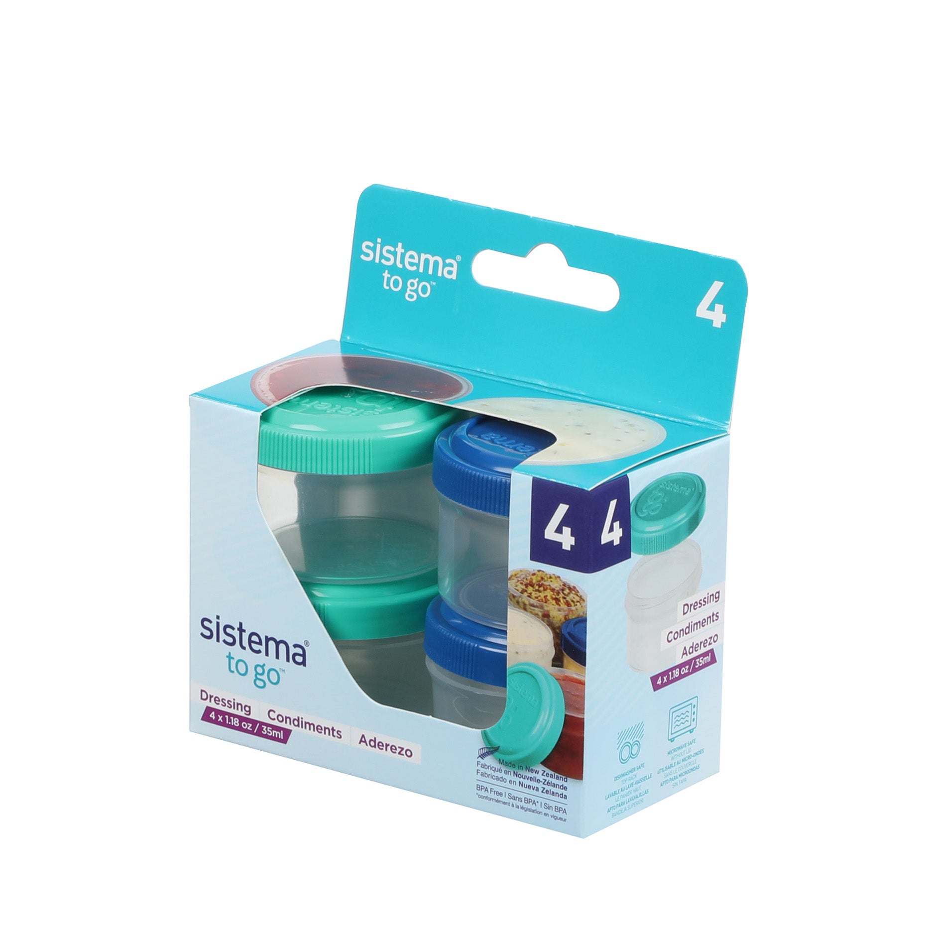 Dressing To Go Becher 4 Stück
