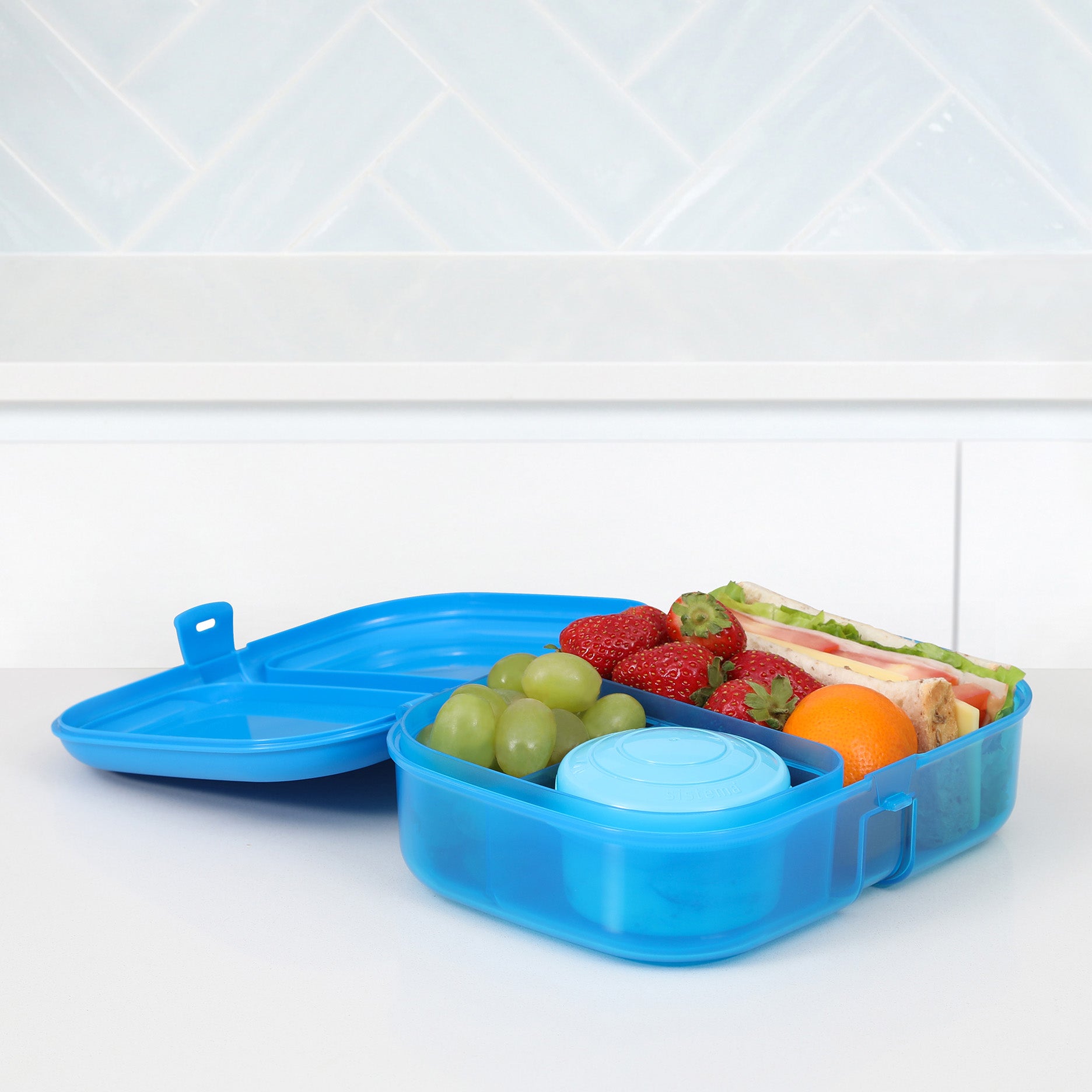 Ribbon Brotdose 1,1 L Blau