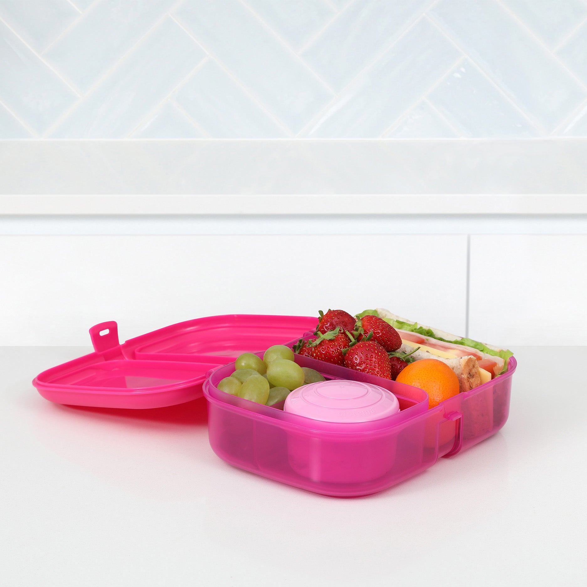 Ribbon Brotdose 1,1 L Pink