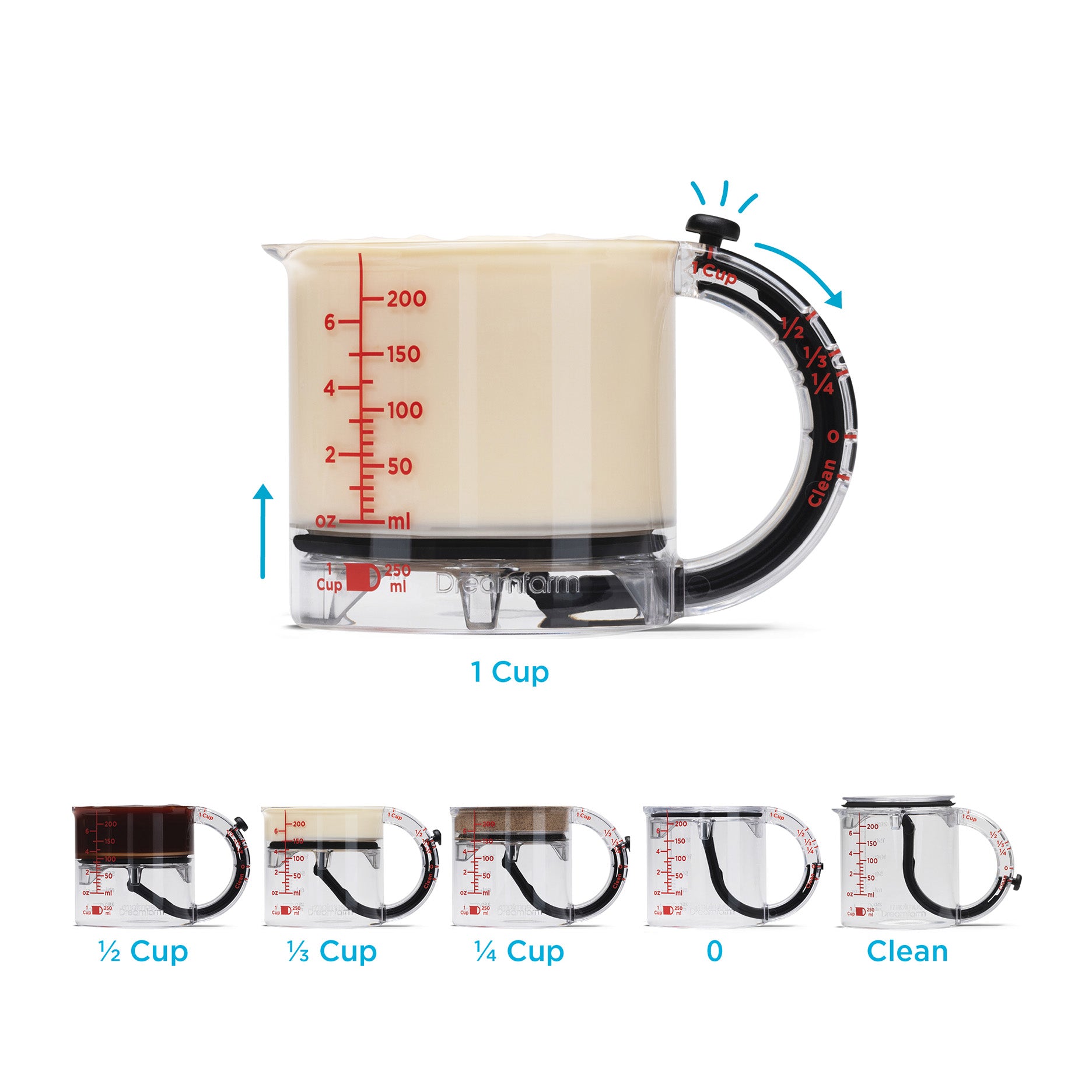 UpCup 4-in-1 Messbecher