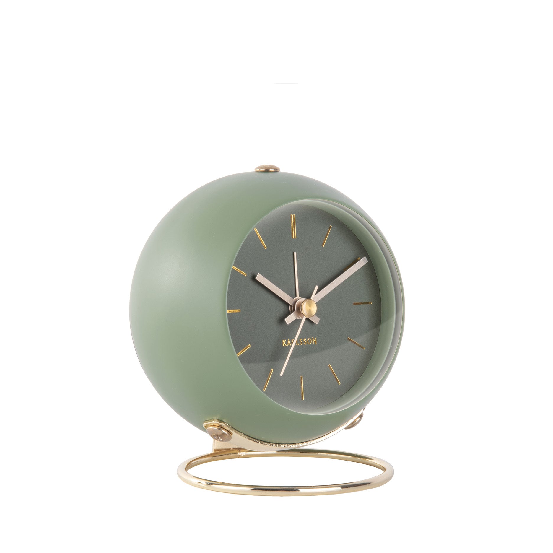 Globe Wecker Moosgrün