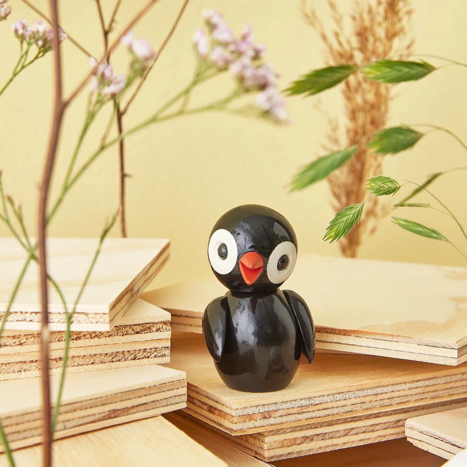 Spring Birds Bold Black