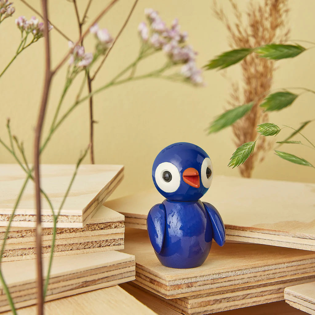 Spring Birds Dazzling Dark Blue