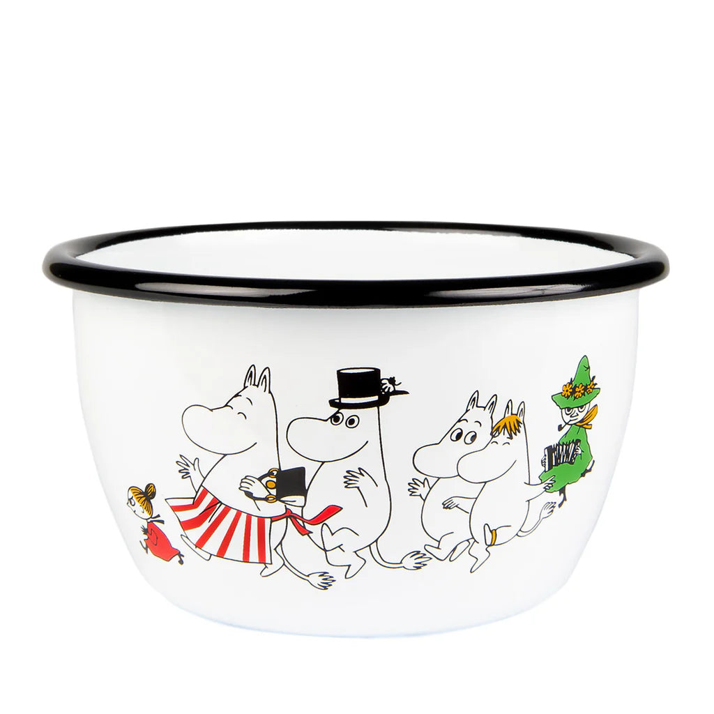 Emaille-Schüssel Mumintal