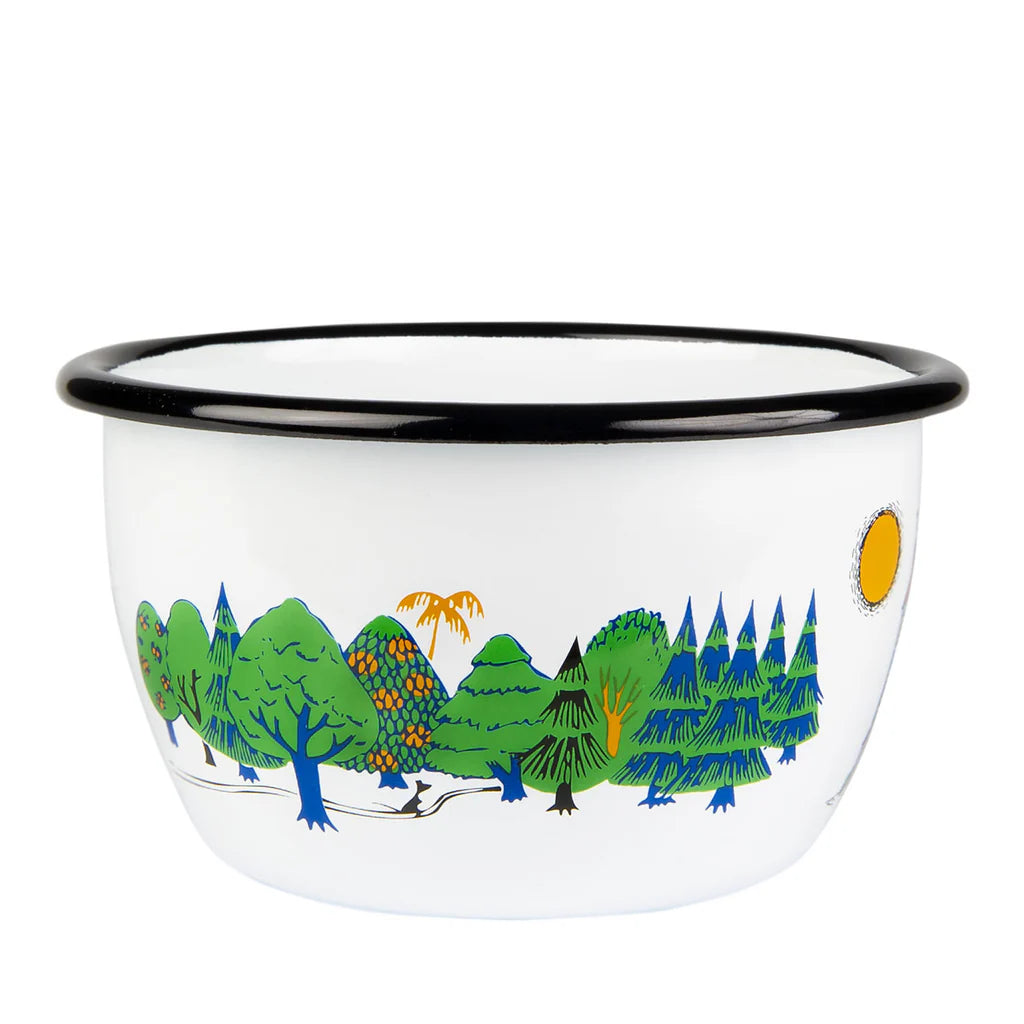 Emaille-Schüssel Mumintal