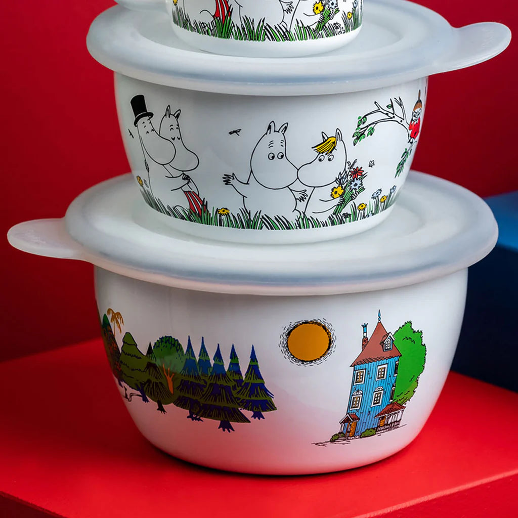 Emaille-Schüssel Mumintal