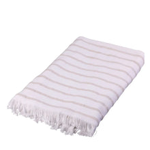  Hammam Handtuch 80×180 cm – Sand/Beige gestreift