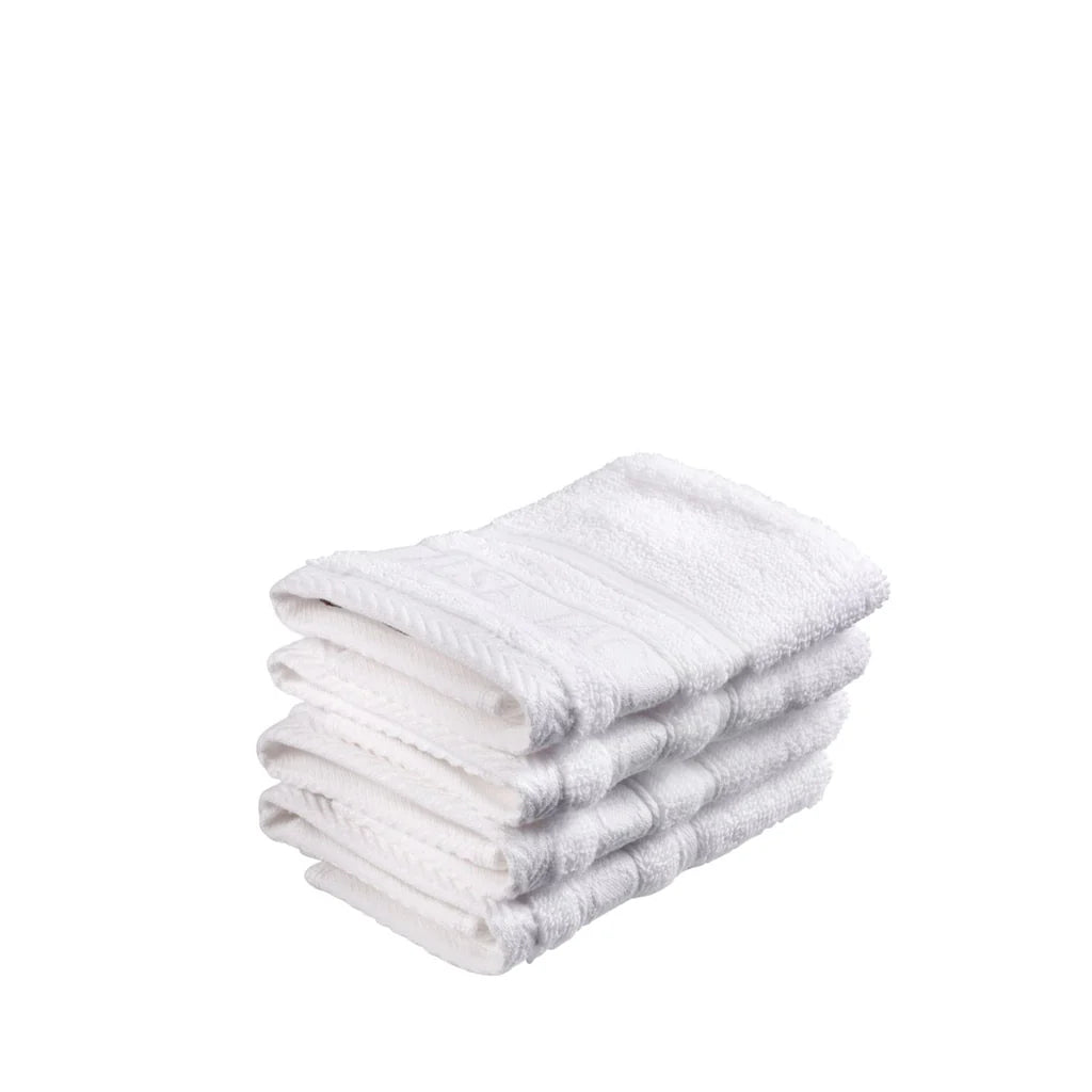 Waschlappen 4 Stück 30×30 cm – Weiß