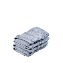  Waschlappen 4 Stück 30×30 cm – Staubblau