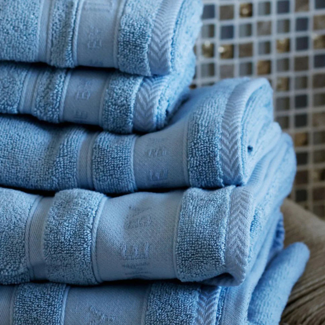 Handtücher 2 Stück 50×100 cm – Staubblau
