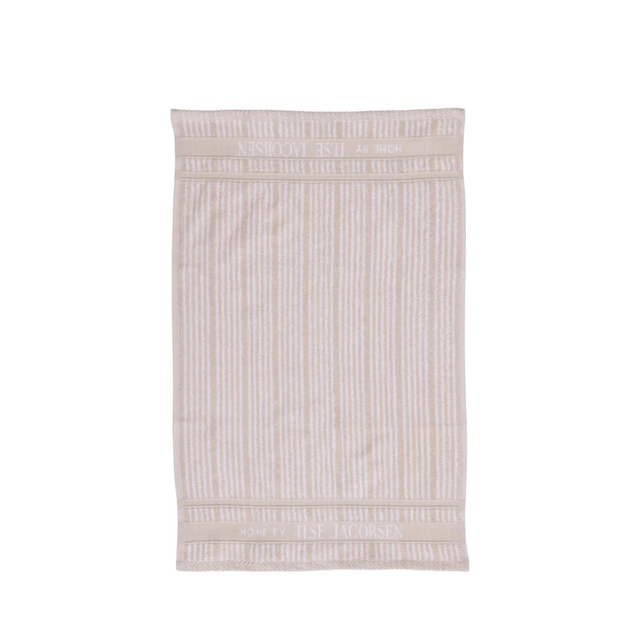 Handtücher 2 Stück 40×60 cm – Sand/Beige gestreift